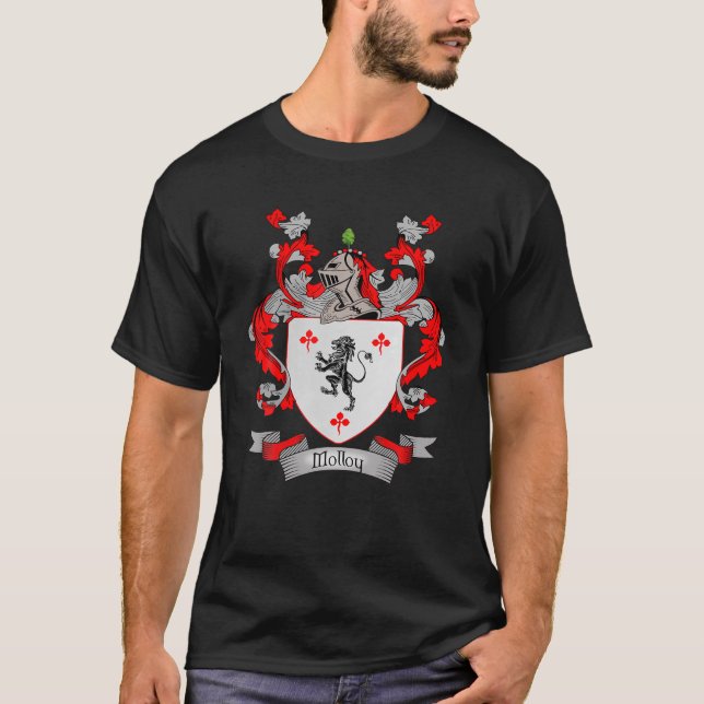 Camiseta Escudo De Armas Molloy | Molloy Surname Family Cre (Anverso)