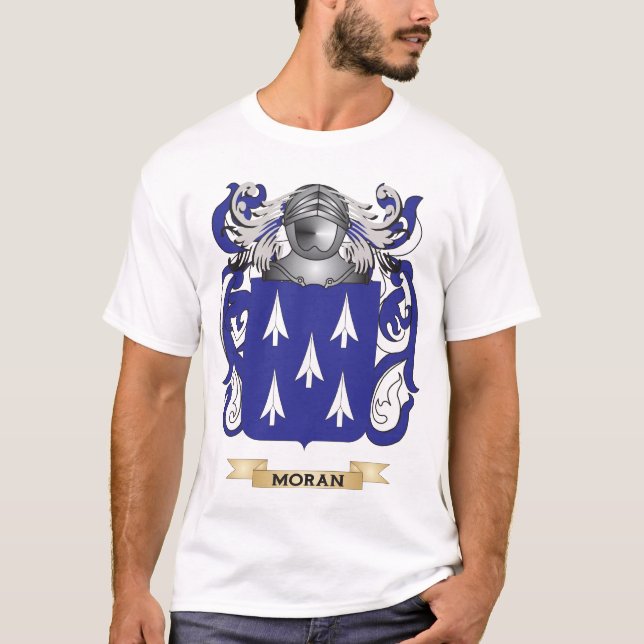 Camiseta Escudo de armas moran (escudo de familia) (Anverso)