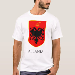 Camiseta Escudo de Armas Nacional Albanés Arte Patrimonio