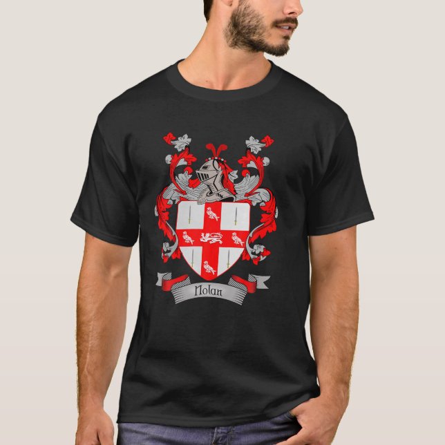 Camiseta Escudo De Armas Nolan | Nolan Apellido Familiar Cr (Anverso)