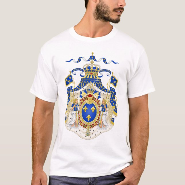 Camiseta Escudo de armas real magnífico de Francia (Anverso)