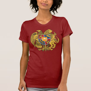 Camiseta Escudo de armas Republic Armenia Armenia mujeres