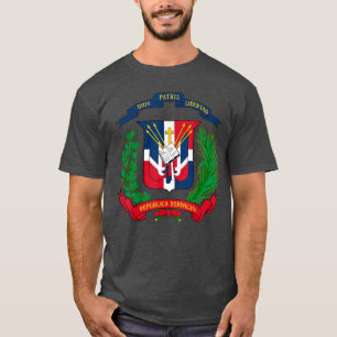 Camiseta Escudo de Armas Republica Dominicana Bandera Domin