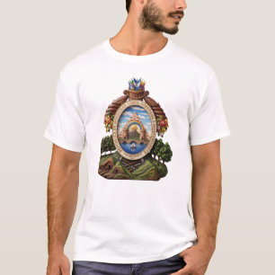 Camiseta escudo de armas símbolo emblema bandera de Hondura