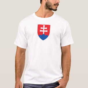 Camiseta escudo de armas símbolo emblema cruz del país eslo
