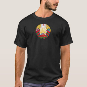 Camiseta escudo de armas símbolo emblema del país belarús