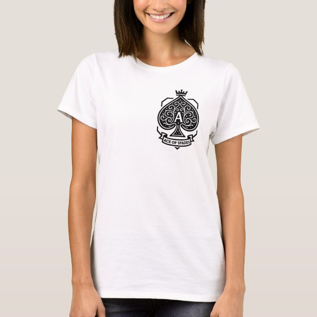 Camiseta Escudo de As of Spades — Filigree coronado (Anverso)