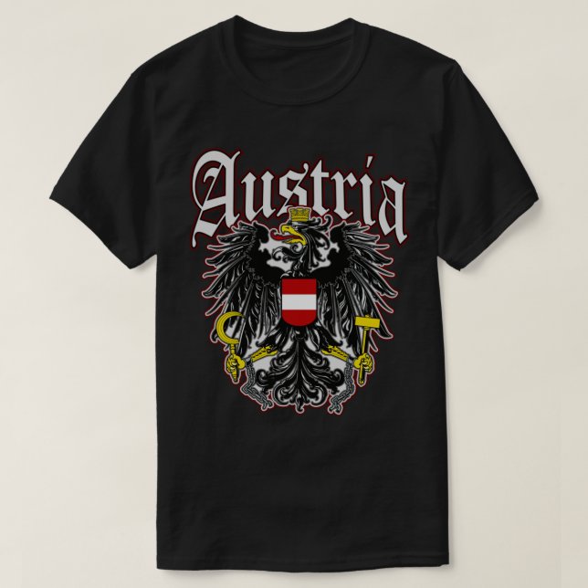 Camiseta Escudo de Austria Águila austriaca Oesterreich fa (Diseño del anverso)