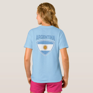 Camiseta Escudo de bandera de Argentina