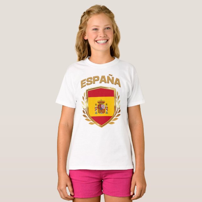 Camiseta Escudo de Bandera de España (Anverso completo)