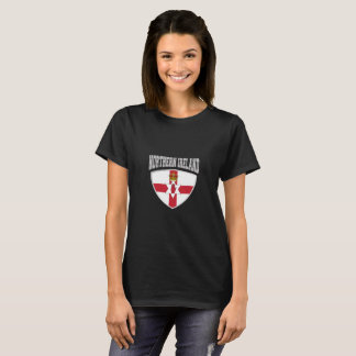Camiseta Escudo de Bandera de Irlanda del Norte