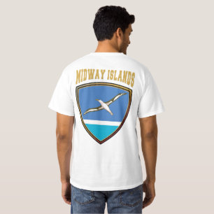 Camiseta Escudo de Bandera de las Islas Midway