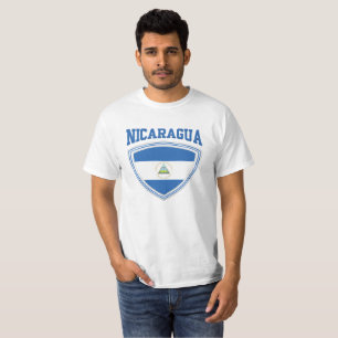 Camiseta Escudo de Bandera de Nicaragua