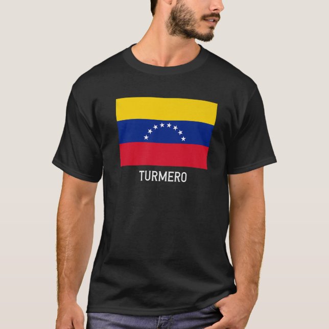 Camiseta Escudo de Bandera de Venezuela de Turmero (Anverso)