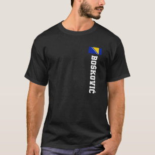 Camiseta Escudo De Brazo De Bandera Boskovic Bosnia Apellid