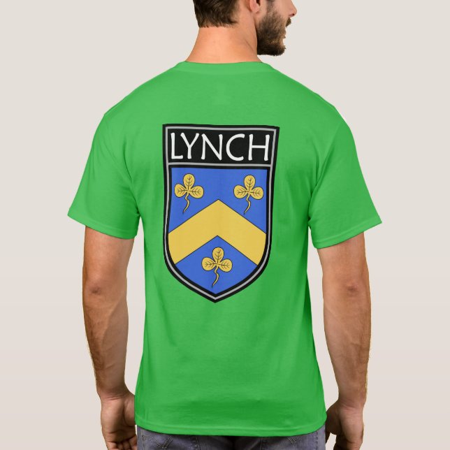 Camiseta Escudo de clan irlandés - Lynch (Reverso)