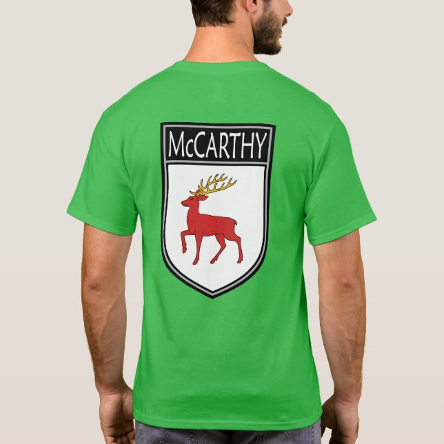 Camiseta Escudo de Clan Irlandés - McCarthy (Reverso)