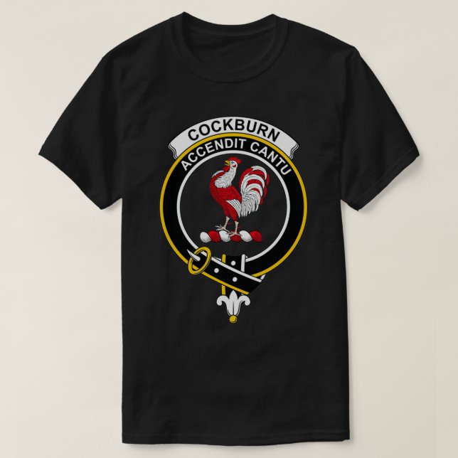 Camiseta Escudo de Cockburn Tartan Clan Scottish Clan 1 (Diseño del anverso)