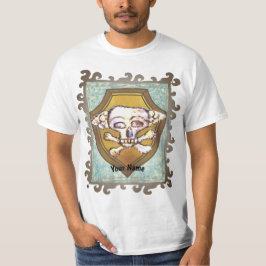 Camiseta Escudo de cráneo Dem Bones