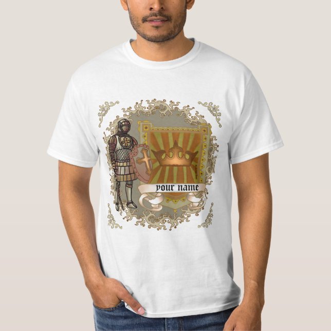 Camiseta Escudo de Cresta Familiar Apellido (Anverso)