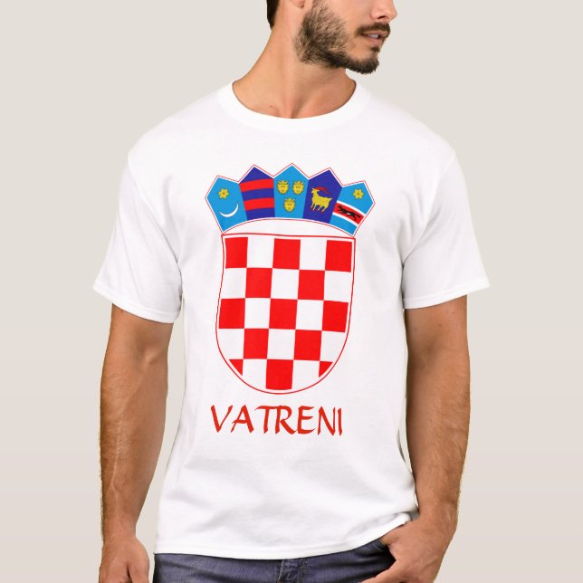 Camiseta Escudo de Croacia Vatreni T-Shirt (Anverso)
