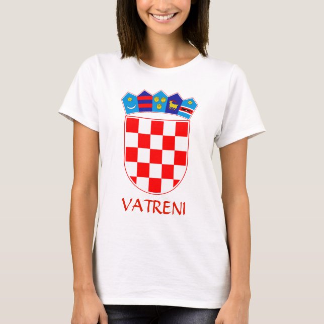 Camiseta Escudo de Croacia Vatreni T-Shirt (Anverso)
