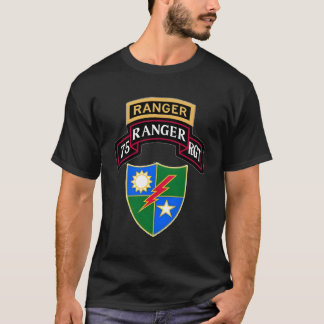Camiseta Escudo De Desplazamiento De Ficha Regit Del 75º Ra
