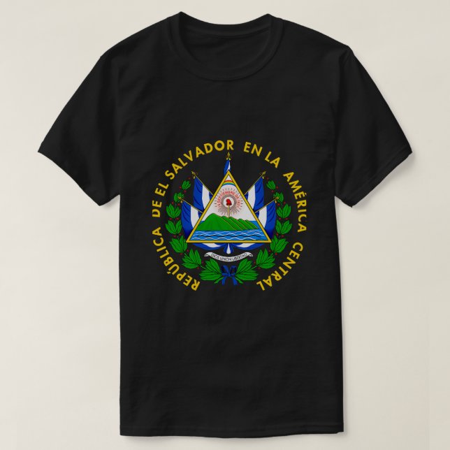 Camiseta Escudo de El Salvador (Diseño del anverso)
