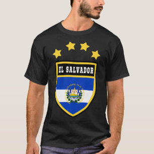 Camiseta Escudo de El Salvador: souvenir de la bandera de l