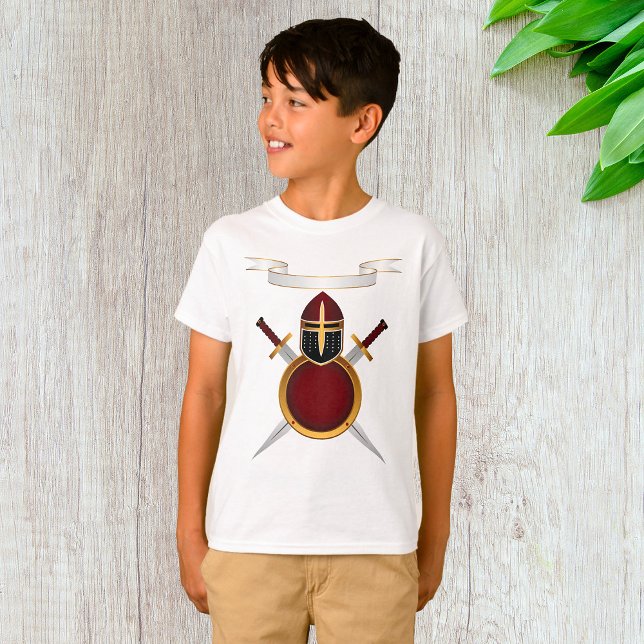 Camiseta Escudo de espadas del casco del Escudo Knight medi (Subido por el creador)