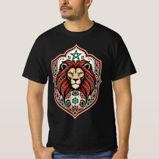 Camiseta Escudo de Fútbol Marroquí del León Atlas Premium