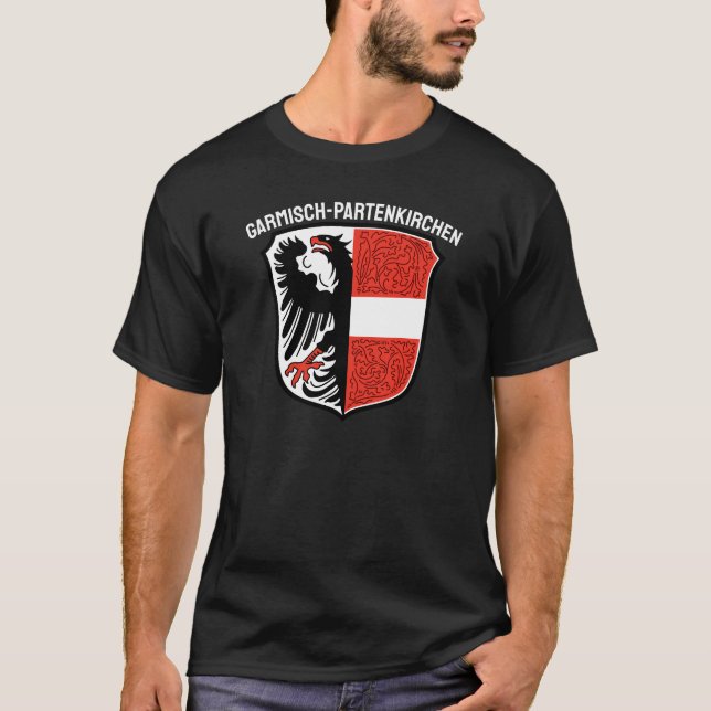 Camiseta Escudo de Garmisch-Partenkirchen, Alemania (Anverso)