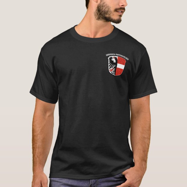 Camiseta Escudo de Garmisch-Partenkirchen, Alemania (Anverso)