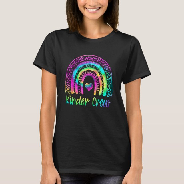 Camiseta Escudo de guardería para profesores de arcoiris (Anverso)