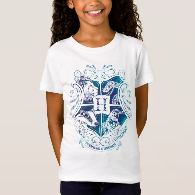 Camiseta Escudo de Harry Potter el | Aguamenti HOGWARTS™ (Anverso)
