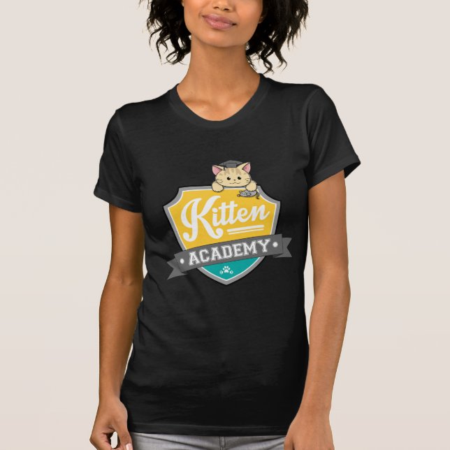 Camiseta Escudo de la academia del gatito (Anverso)