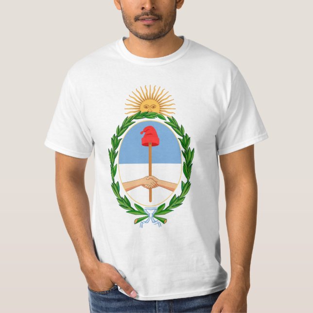 Camiseta Escudo de la Argentina - escudo de armas de la (Anverso)