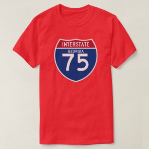 Camiseta Escudo de la carretera nacional de Georgia GA I-75