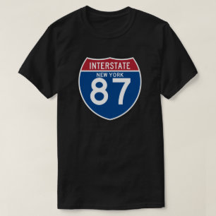 Camiseta Escudo de la carretera nacional de Nueva York NY
