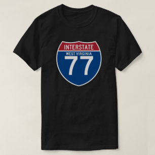 Camiseta Escudo de la carretera nacional de Virginia