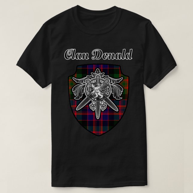 Camiseta Escudo de la espada del león de Donald Scottish  (Diseño del anverso)