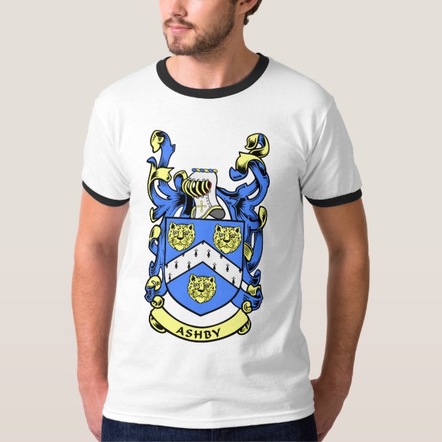 Camiseta Escudo de la familia de ASHBY (Anverso)