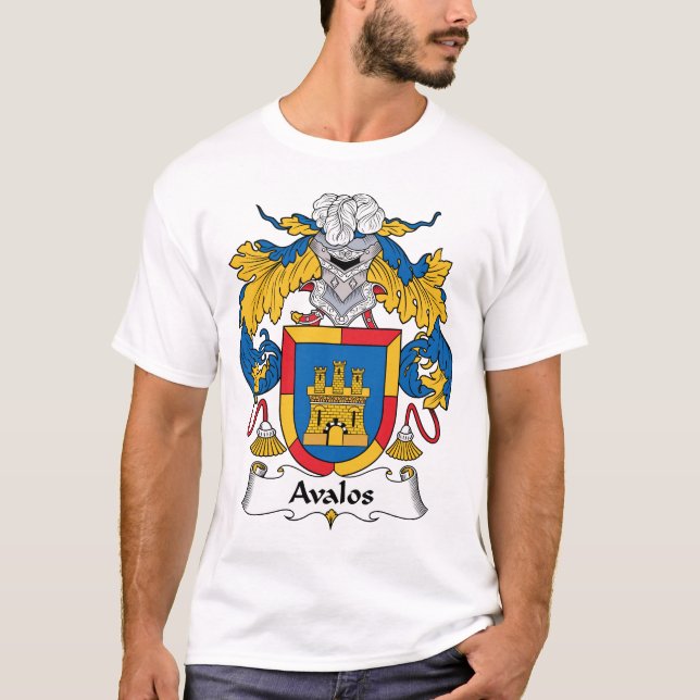 Camiseta Escudo de la familia de Avalos (Anverso)