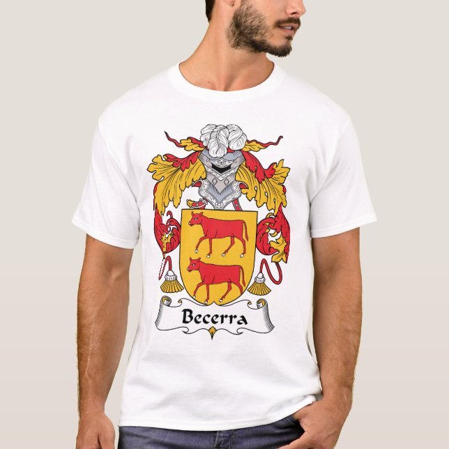 Camiseta Escudo de la familia de Becerra (Anverso)