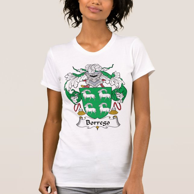 Camiseta Escudo de la familia de Borrego (Anverso)