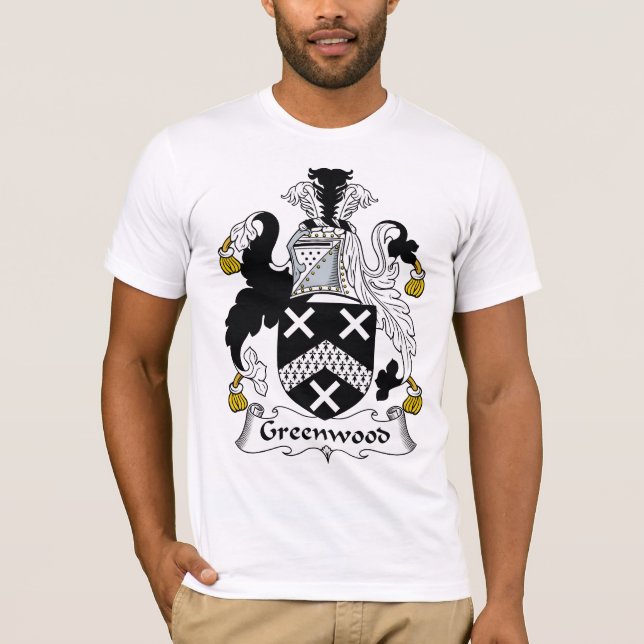 Camiseta Escudo de la familia de Bosque verde (Anverso)