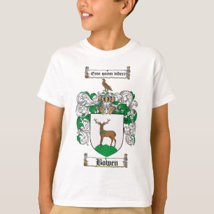 CAMISETA ESCUDO DE LA FAMILIA DE BOWEN - ESCUDO DE ARMAS DE