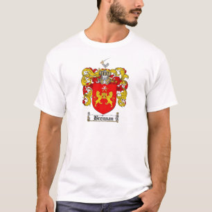 CAMISETA ESCUDO DE LA FAMILIA DE BRENNAN - ESCUDO DE ARMAS