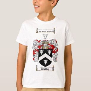 CAMISETA ESCUDO DE LA FAMILIA DE BUCKLEY - ESCUDO DE ARMAS
