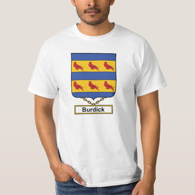 Camiseta Escudo de la familia de Burdick (Anverso)